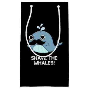 Petit Sac Cadeau Raser Les Baleines Drôle Animal Pun Dark BG