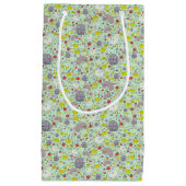 Petit Sac Cadeau Rats et souris en vert (Devant)