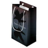 Petit Sac Cadeau Ravens Birds Night Starry Sky Grunge (Dos Angle)