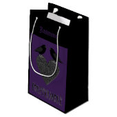 Petit Sac Cadeau Ravens gothiques et Black Heart Custom (Dos Angle)