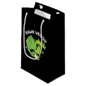 Petit Sac Cadeau Rawer Veggie Funny Food Pun Dark BG (Devant Angle)