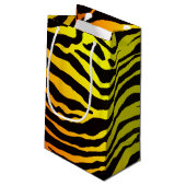 Petit Sac Cadeau Rayures de tigre (Dos Angle)