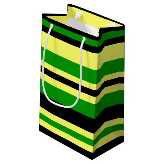 Petit Sac Cadeau Rayures inspirées de la Jamaïque (Dos Angle)
