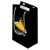 Petit Sac Cadeau Re-duck tion Funny Animal Canard Pun Dark BG (Devant Angle)