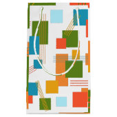 Petit Sac Cadeau Rectangles et lignes Abstraites (Devant)