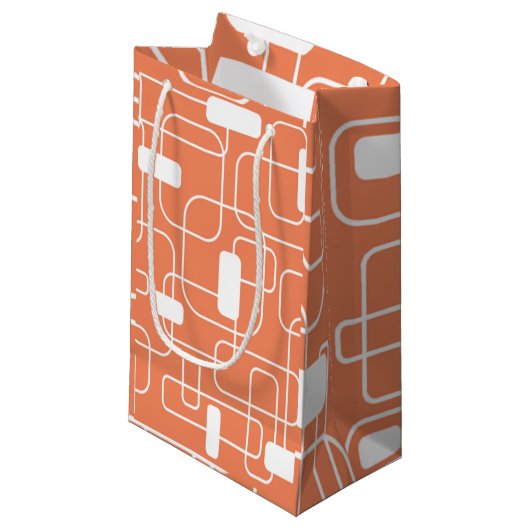 Petit Sac Cadeau Rectangles ouvertes et fermées (Devant Angle)