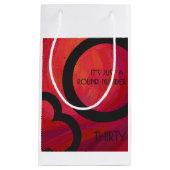 Petit Sac Cadeau Red 30 Dix Anniversaire (Devant)