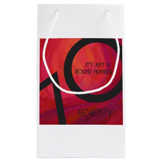 Petit Sac Cadeau Red 70 Dix Anniversaire (Dos)