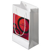 Petit Sac Cadeau Red 80 Dix Anniversaire (Devant Angle)