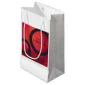 Petit Sac Cadeau Red 90 Dix Anniversaire (Devant Angle)