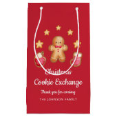 Petit Sac Cadeau Red Christmas Cookie Exchange Cute Gingerbread Hom (Devant)