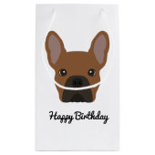 Petit Sac Cadeau Red Fawn French Bulldog (Dos)