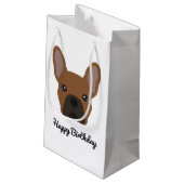 Petit Sac Cadeau Red Fawn French Bulldog (Dos Angle)
