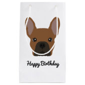 Petit Sac Cadeau Red Fawn French Bulldog (Devant)