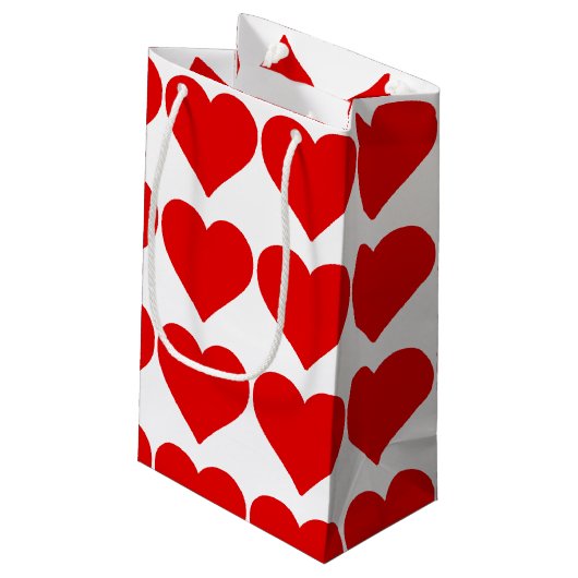 Petit Sac Cadeau Red Heart Shape Love Classic Simple Minimalisme (Dos Angle)