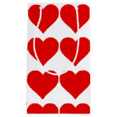 Petit Sac Cadeau Red Heart Shape Love Classic Simple Minimalisme (Devant)