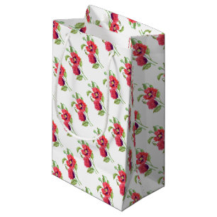 Petit Sac Cadeau Red Poppies Floral Art
