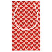 Petit Sac Cadeau Red, traditional Valentine's day heart (Dos)