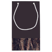 Petit Sac Cadeau Redwoods & Bark, Mariage rustique Favor (Dos)