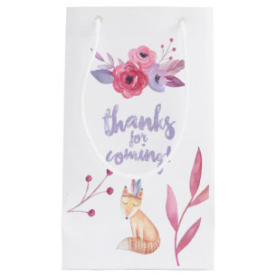 Petit Sac Cadeau Remerciements pour Baby Shower Mignon Aquarelle Bo