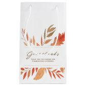 Petit Sac Cadeau Remerciez Fall Leaves Thankgiving (Devant)