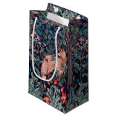 Petit Sac Cadeau Renard dans la forêt, William Morris (Devant Angle)