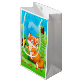 Petit Sac Cadeau renard et papillon (Devant Angle)