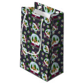 Petit Sac Cadeau Rennes & Globes de Neige (Dos Angle)
