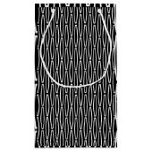 Petit Sac Cadeau Répétition géométrique blanche (Dos)