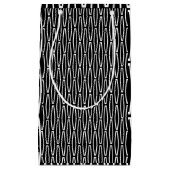 Petit Sac Cadeau Répétition géométrique blanche (Devant)