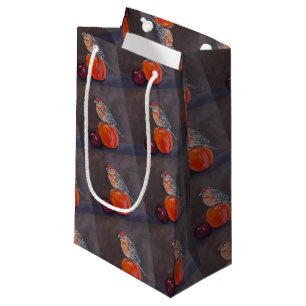 Petit Sac Cadeau Repos de midi du roselin familier - Peinture d'Alf
