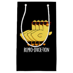 Petit Sac Cadeau Repro-duck-tion Funny Animal Canard Pun Dark BG