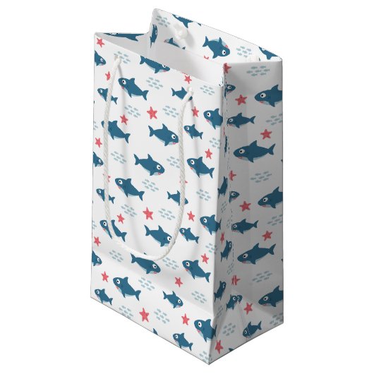 Petit Sac Cadeau Requin (Devant Angle)