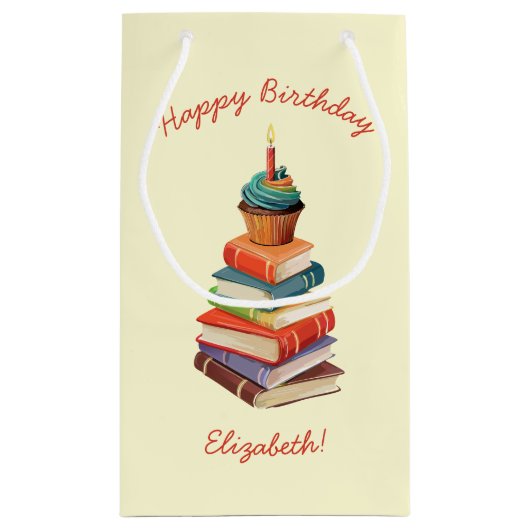 Petit Sac Cadeau Réserver Anniversaire Enfants Lecture (Dos)