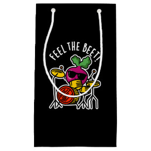 Petit Sac Cadeau Ressentez La Beet Funny Veggie Pun Dark BG