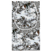 Petit Sac Cadeau Résumé de neige (Dos)
