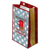 Petit Sac Cadeau Retraite - Une Grande Pause Café Long (Devant Angle)