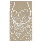 Petit Sac Cadeau Rétro arrière - plan avec l'ornement de dentelle (Dos)