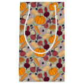 Petit Sac Cadeau Rétro arrière - plan des légumes frais (Devant)