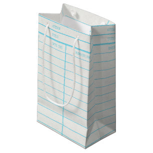 Petit Sac Cadeau Rétro carte due de date de livre de bibliothèque