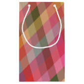 Petit Sac Cadeau Retro Diagonal Noël Plaid mignonne Preppy Holiday (Dos)