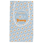 Petit Sac Cadeau Retro Four Ever Super Boys 4e anniversaire (Devant)