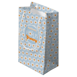 Petit Sac Cadeau Retro Four Ever Super Boys 4e anniversaire