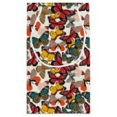 Petit Sac Cadeau Rétro motif floral 2 (Dos)