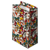 Petit Sac Cadeau Rétro motif floral 2 (Devant Angle)