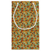 Petit Sac Cadeau Rétro motif géométrique 4 (Dos)