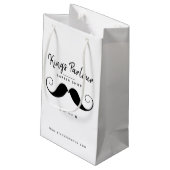 Petit Sac Cadeau Retro Mustache - Barber Shop Merchandises (Dos Angle)