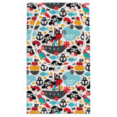 Petit Sac Cadeau Rétro navigation d'illustration de pirates (Dos)