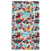 Petit Sac Cadeau Rétro navigation d'illustration de pirates (Devant)