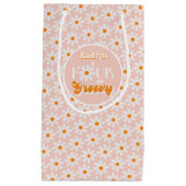 Petit Sac Cadeau Retro Quatre Filles toujours Super 4e anniversaire (Devant)